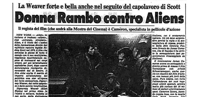 ALIENS AL FESTIVAL DI VENEZIA 1986