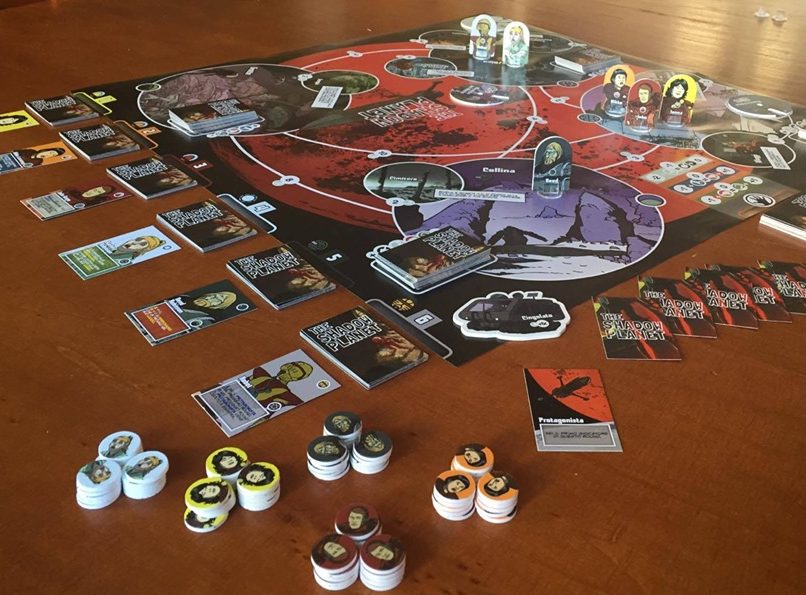 Blasteroid Bros the shadow planet board game