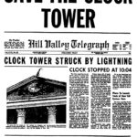 12 novembre del 1955 fulmine colpisce la torre dell’orologio di Hill Valley