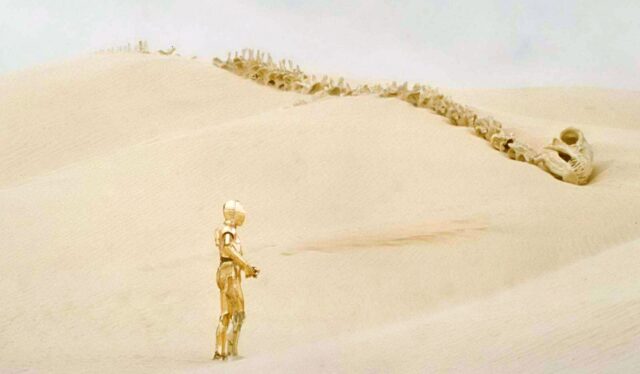 Il Krayt dragon di Guerre Stellari (1977)