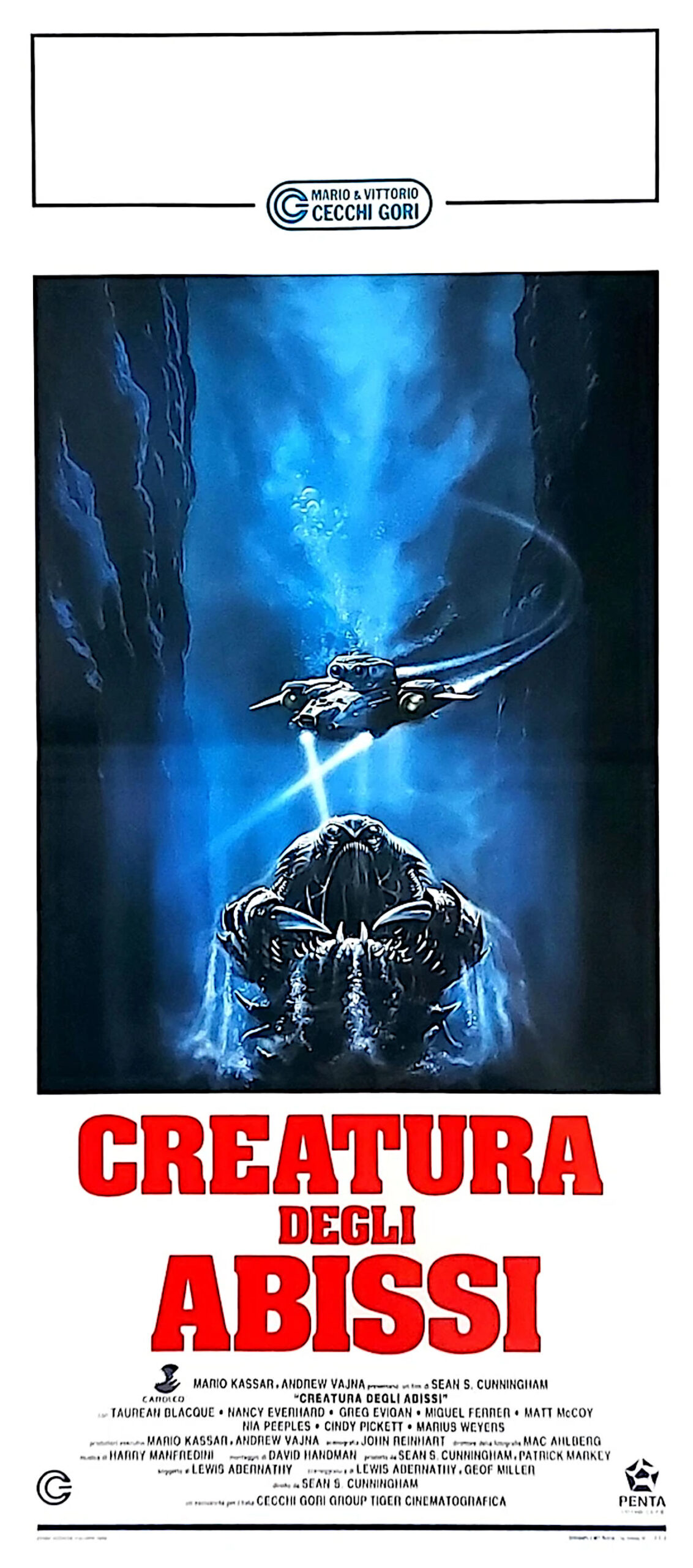 1989 Creatura degli Abissi Locandina Cinema