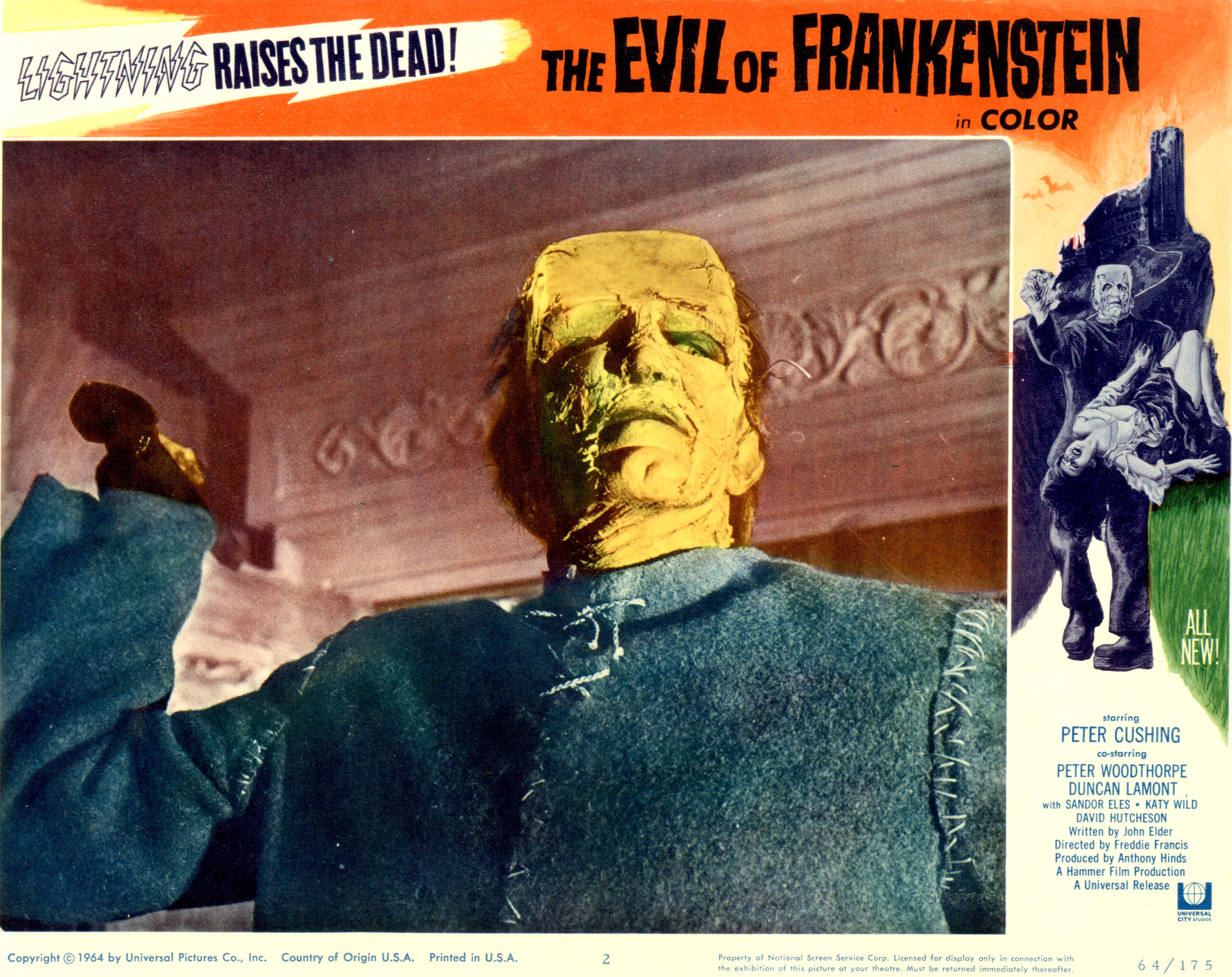 La rivolta di Frankenstein 1964 Peter Cushing