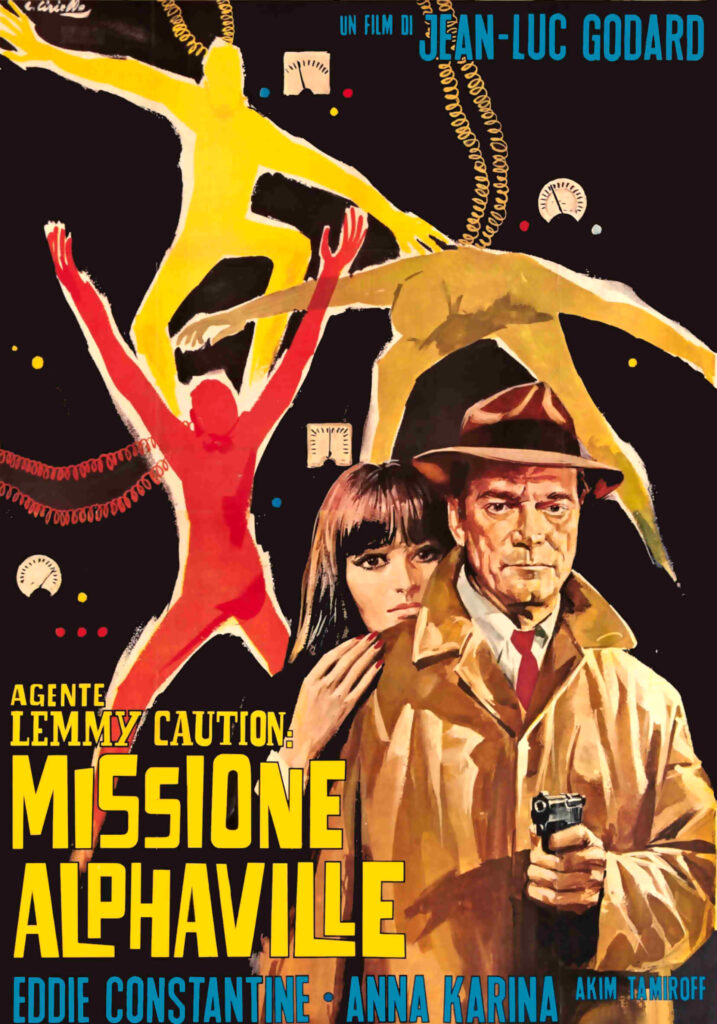 Agente Lemmy Caution missione Alphaville (1965) Jean-Luc Godard