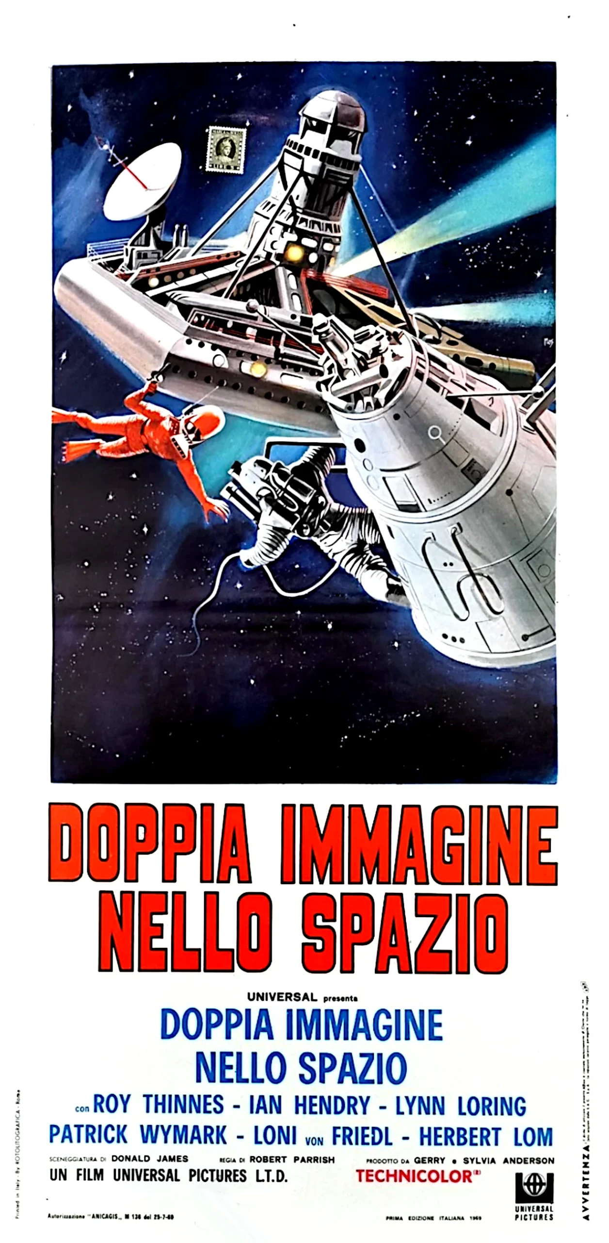 Doppia Immagine nello Spazio (1969) prodotto da Gerry e Sylvia Anderson