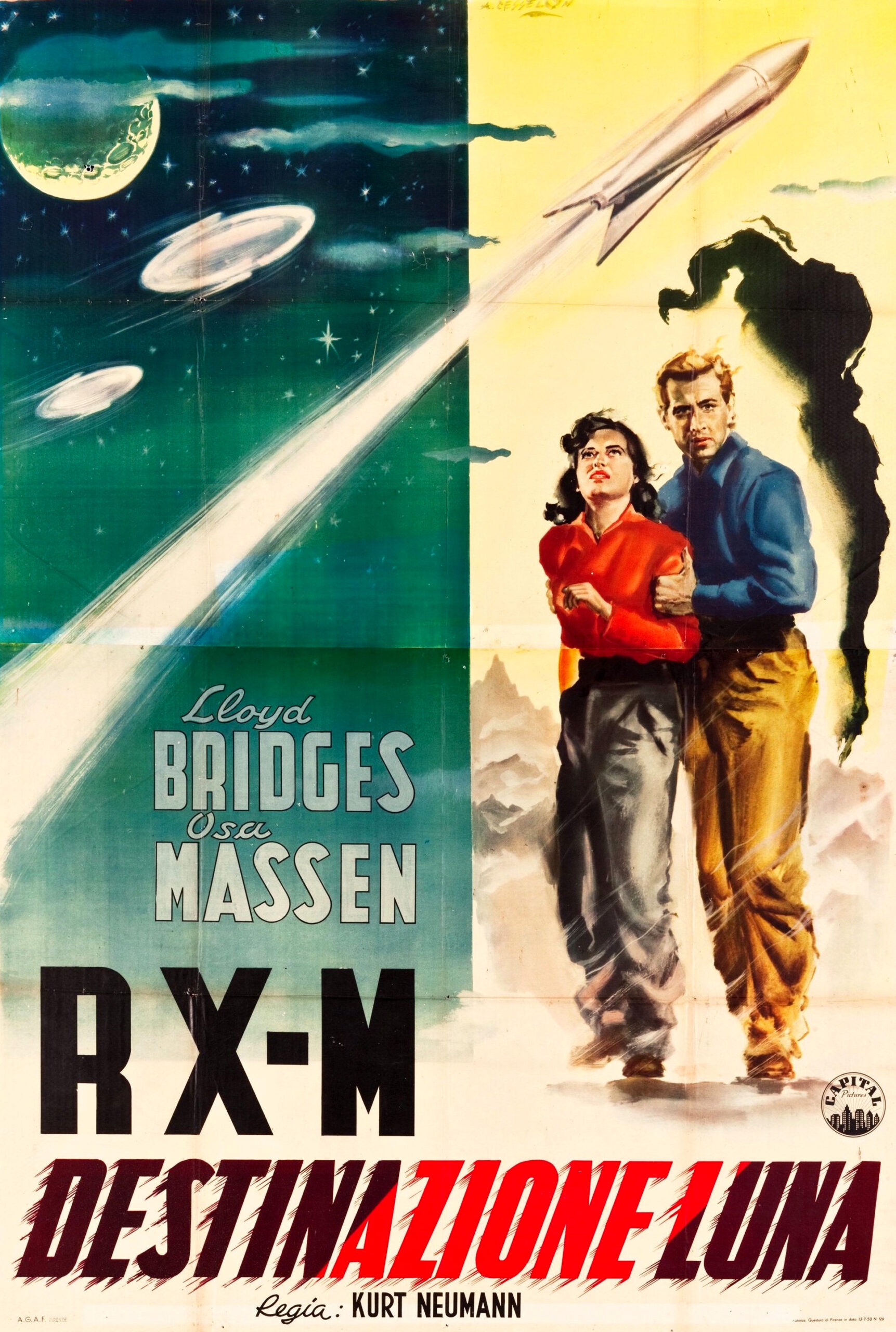 X-M Destinazione Luna locandina 1950
