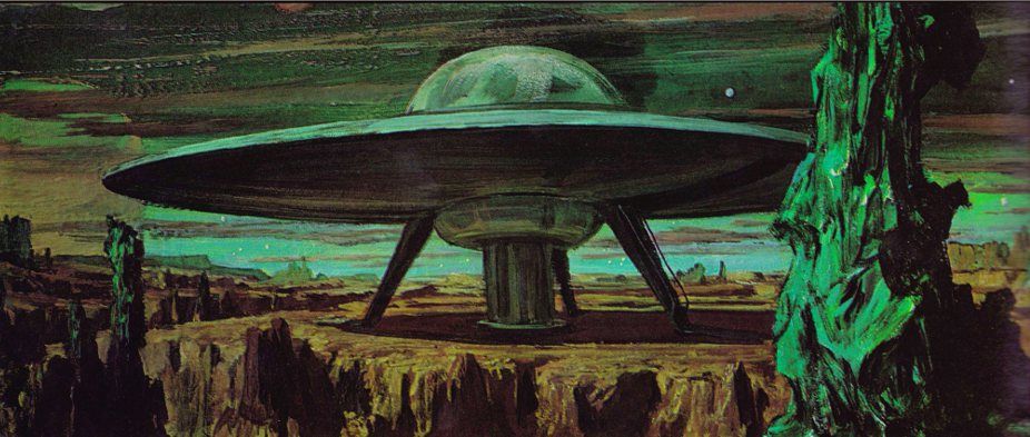 United Planets Cruiser C-57D, art by Mentor Huebner