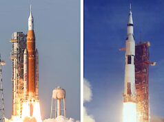 Ieri come oggi, missili in decollo da un mondo in crisi Artemis-II-Launch